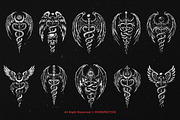 10 Bundle Dark Art Caduceus Snakes, an Illustration by Morspective (Thumbnail 6 of 7)