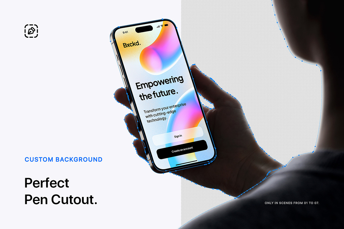 15 Phone 15 Pro In Hand Mockups, an iPhone Mockup by Asylab (Photo 6 of 26)