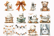 Halloween Ghost Clipart, an Illustration by Design Market (Thumbnail 4 of 5)