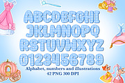 Alphabet and number princess style, an Object Graphic by LoLoArt (Thumbnail 1 of 3)