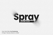 Spray One-click Photoshop Effect, a Brushes & More by VitalexStudio (Thumbnail 1 of 9)