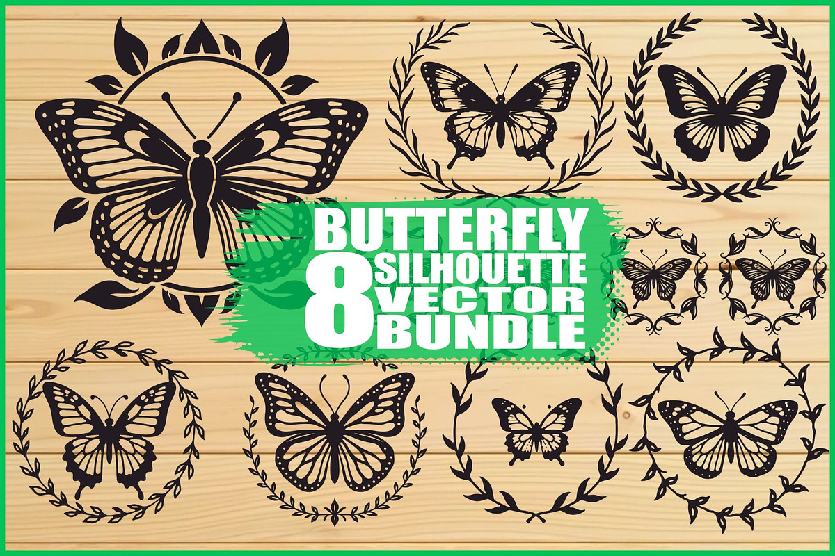 Elegant Butterfly Bundle, an Illustration by BIPLOB EXPERT (Photo 1 of 9)