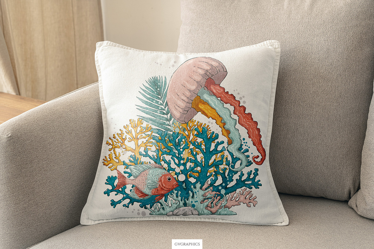 Deep Blue Illustrations #2, an Animal Illustration by GVGraphics (Photo 2 of 12)