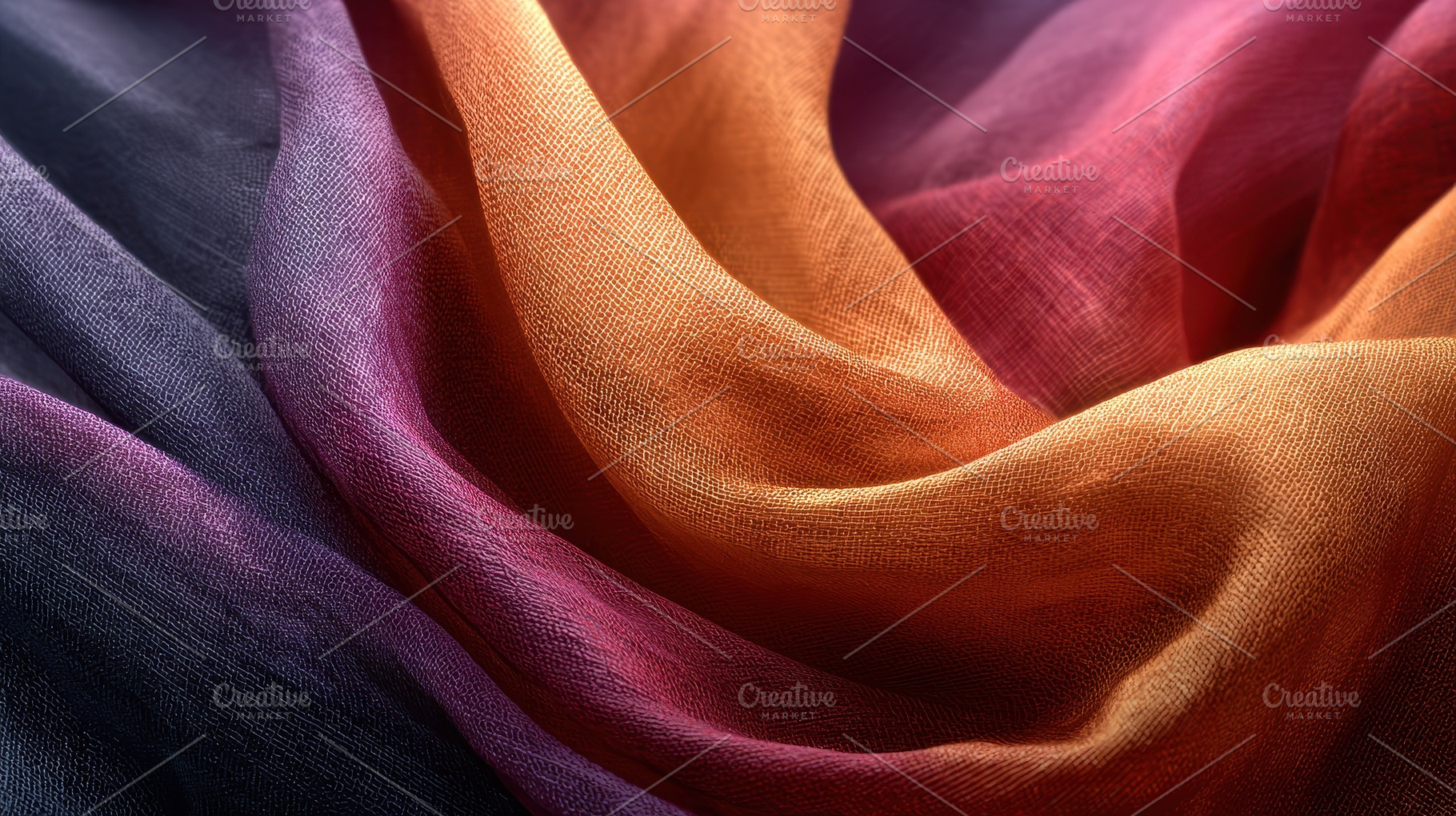 Beautiful fabric with rich colors, a Photo by Pavel_design