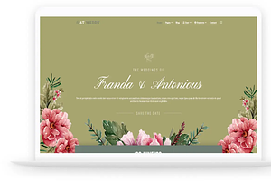 AT Weddy Onepage WordPress Theme