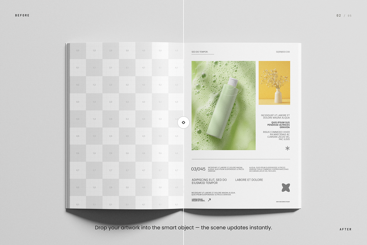 Saddle Stitch A4 Brochure Mockup, a Books & Magazine Mockup by Toasin Studio (Photo 2 of 5)