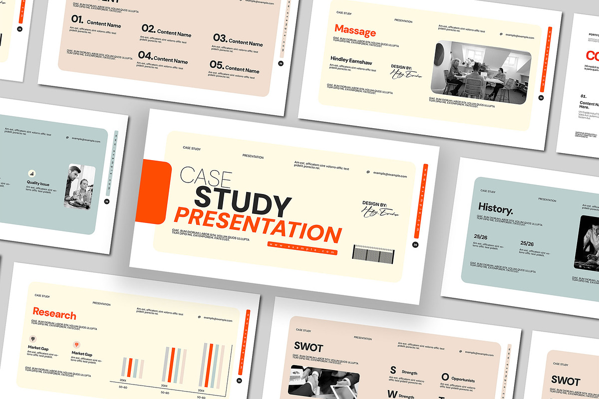 Case Study Presentation Template, a Presentation Template by Mighty-Slide (Photo 1 of 5)