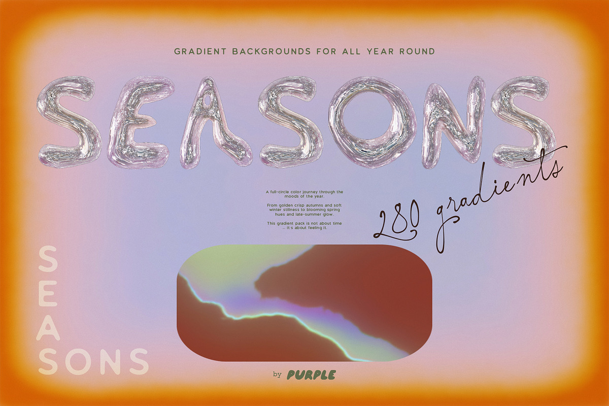 SEASONS: Gradient Backgrounds, a Background Graphic by Purple (Photo 13 of 13)