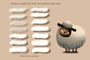 Procreate Fur Brushes, a Brushes & More by HopeArtIllustration (Thumbnail 4 of 4)