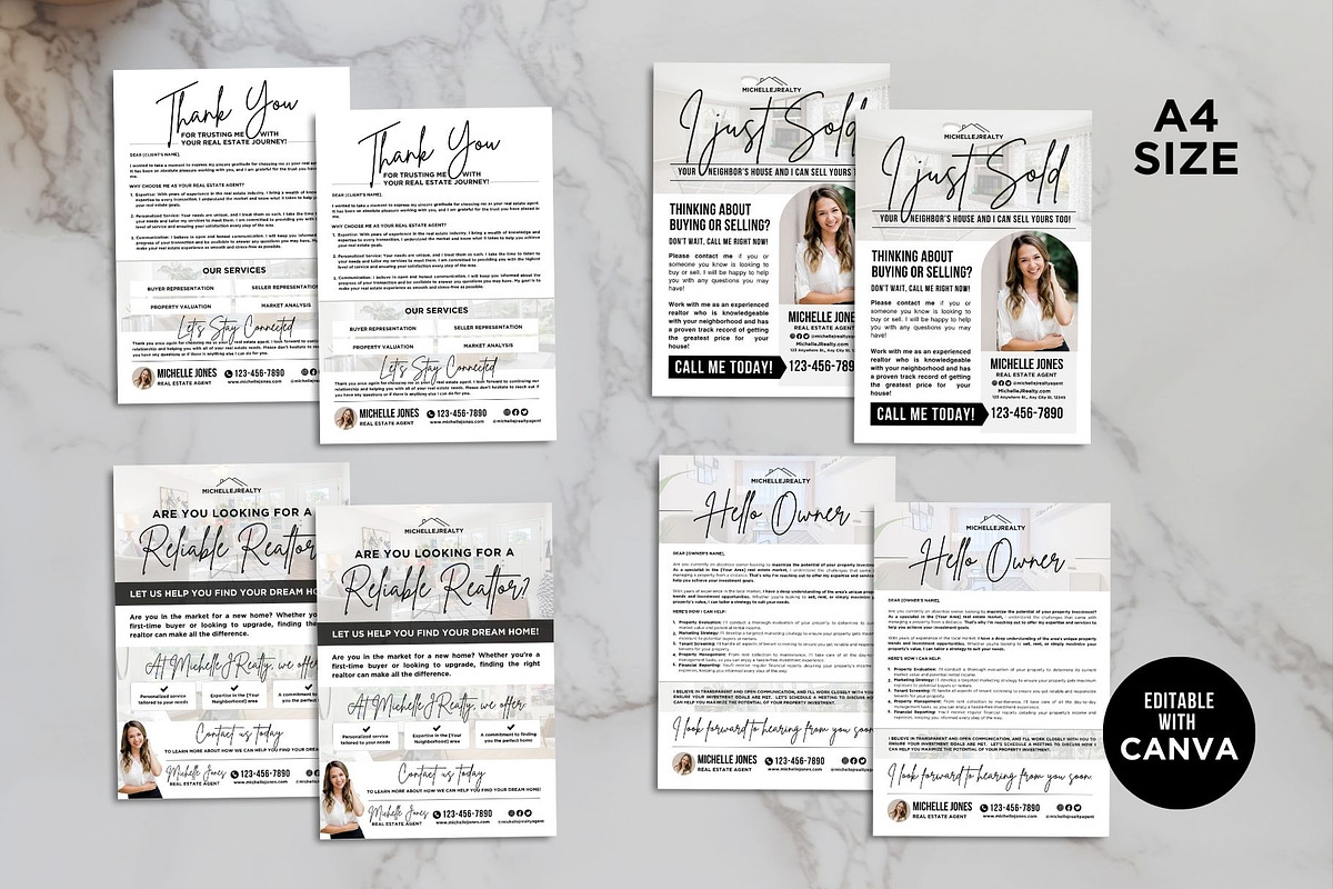 Real Estate Prospecting Letters, a Flyer Template by CreativeVinesStore (Photo 5 of 8)