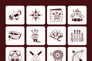 Samurai Drawing Art Set, a Person Illustration by Vectors Market (Thumbnail 8 of 8)