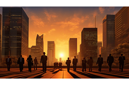 skyline business city background ai, a Background Photo by pikepicture