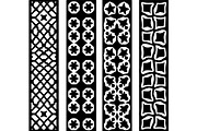 Black Geometric Pattern Panel Set, an Object Graphic by Designer_Momina (Thumbnail 5 of 13)