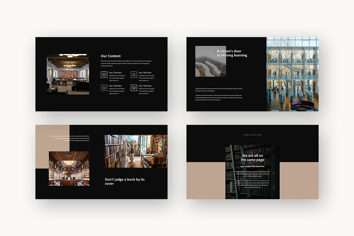 Caza : Library Design Keynote, a Presentation Template by Punkl Camp (Photo 11 of 16)