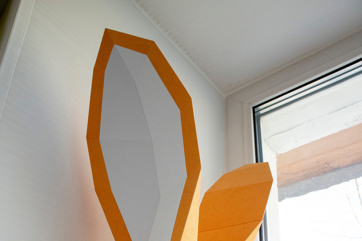 DIY Rabbit head 3D model template, a Graphic by PolyFish (Photo 5 of 5)