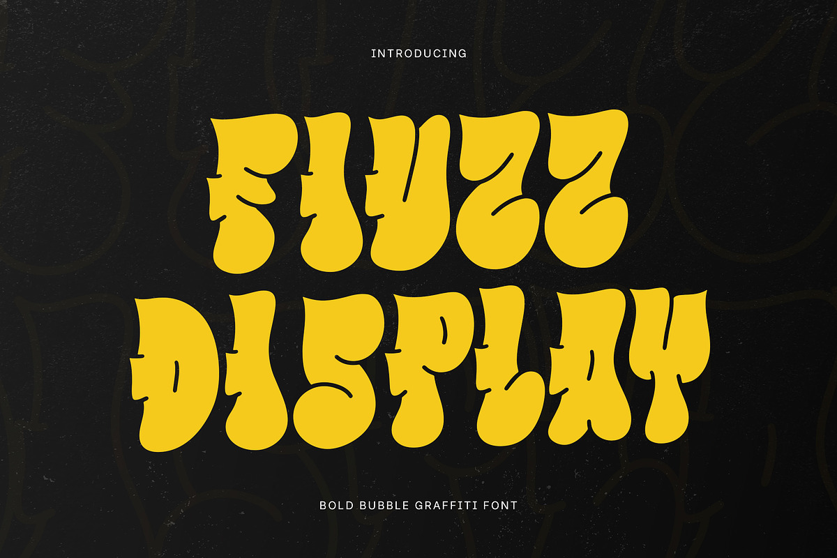 Fiuzz - Bold Bubble Graffiti Font, a Handwritten Font by Youthlabs Studio (Photo 1 of 14)