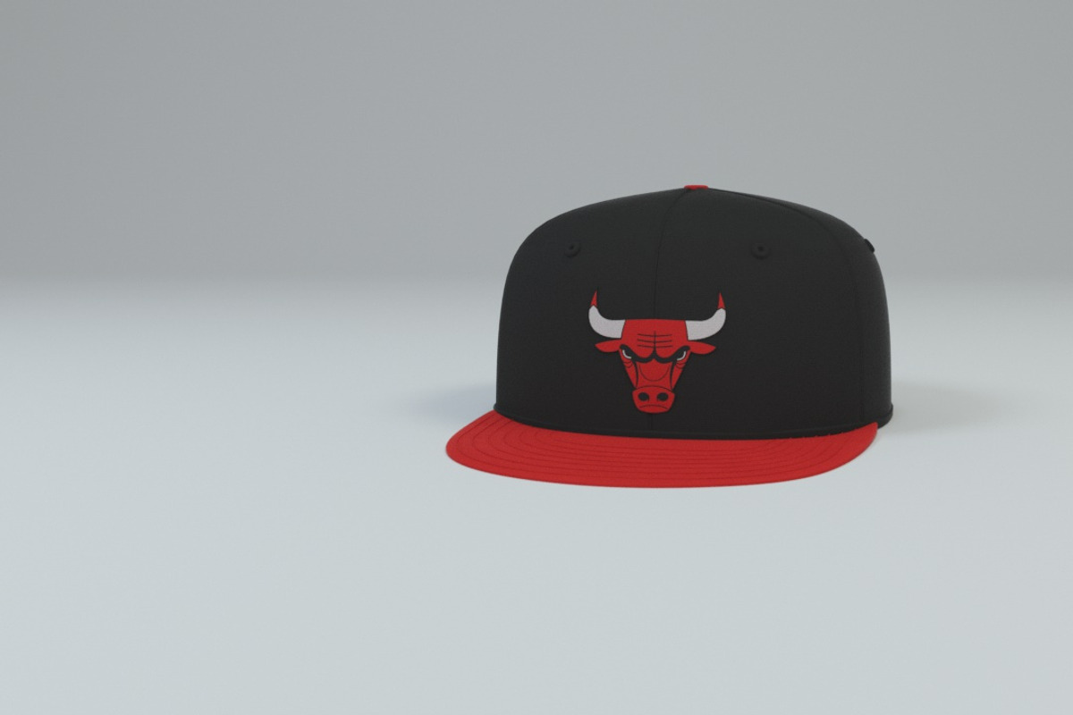 Chicago Bulls Baseball Caps, a Textures & Material 3D Model by 3DTreatment (Photo 26 of 55)