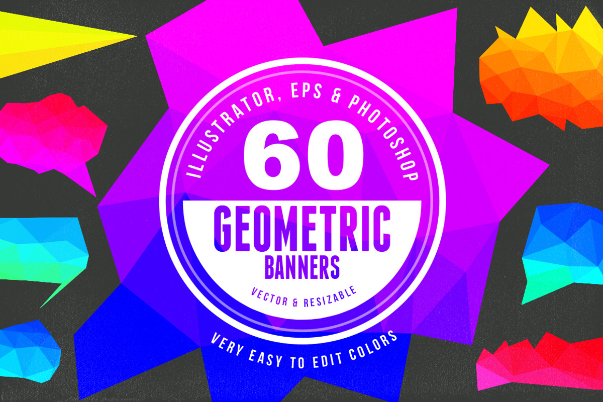 60 Geometric Banners