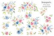 Watercolor pastel roses., a Texture Illustration by Larisa Maslova (Thumbnail 3 of 13)