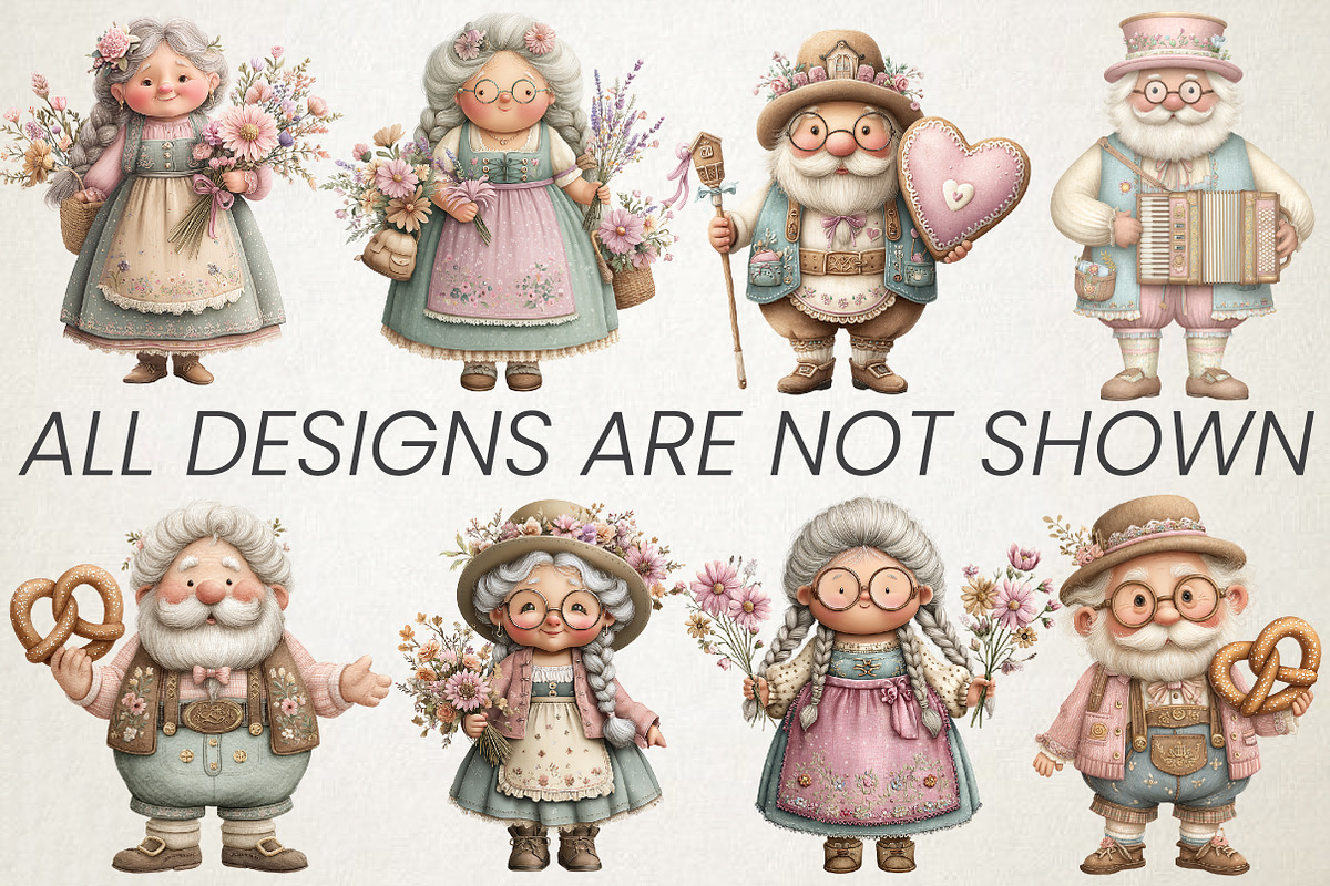 Quirky Oktoberfest Seniors Clipart, a Seasonal Illustration by RobertsArt (Photo 3 of 5)
