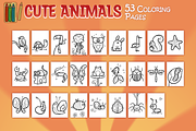Cute Animals Coloring Pages, an Animal Illustration by LK. (Thumbnail 3 of 3)