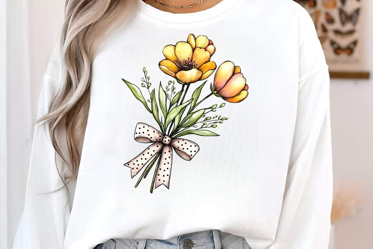 Yellow Flowers Spring Clipart, an Illustration by SinaCreation (Photo 8 of 11)