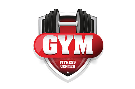 Fitness gym logo template