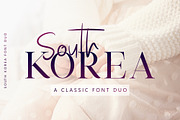 South Korea - Font Duo, a Serif Font by Graphicfresh (Thumbnail 1 of 6)