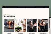 Personal Trainer Fitness Wix Website, a Wix Template by Emilia.Co Design Studios (Thumbnail 3 of 6)