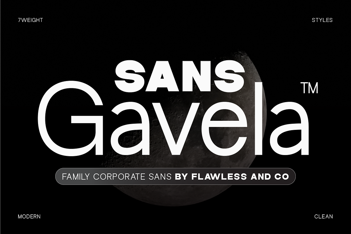 Gavela - Family Corporate Sans Font, a Sans Serif Font by Flawless And Co (Photo 1 of 10)