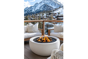Cozy Mountain View Luxury Patio with, an Architecture Photo by Lermont51