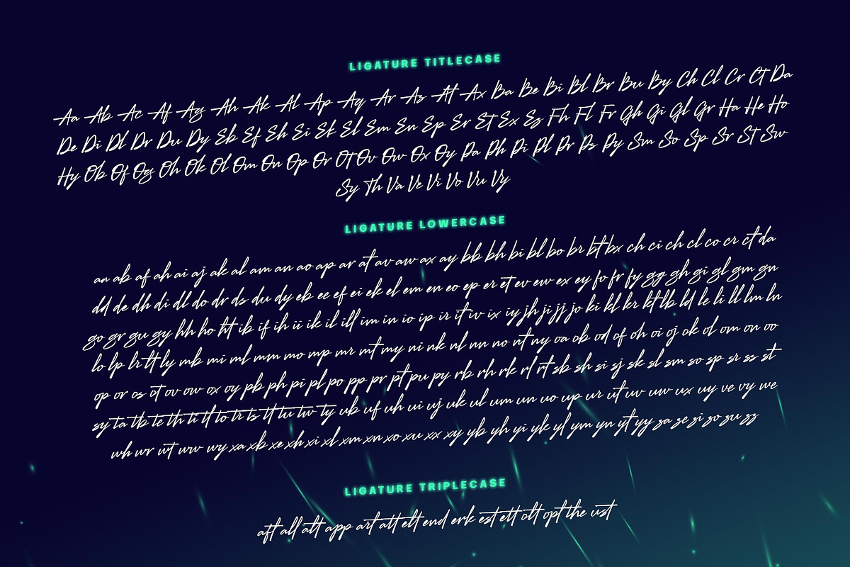 Billock Script font, a Script Font by alit design (Photo 10 of 15)