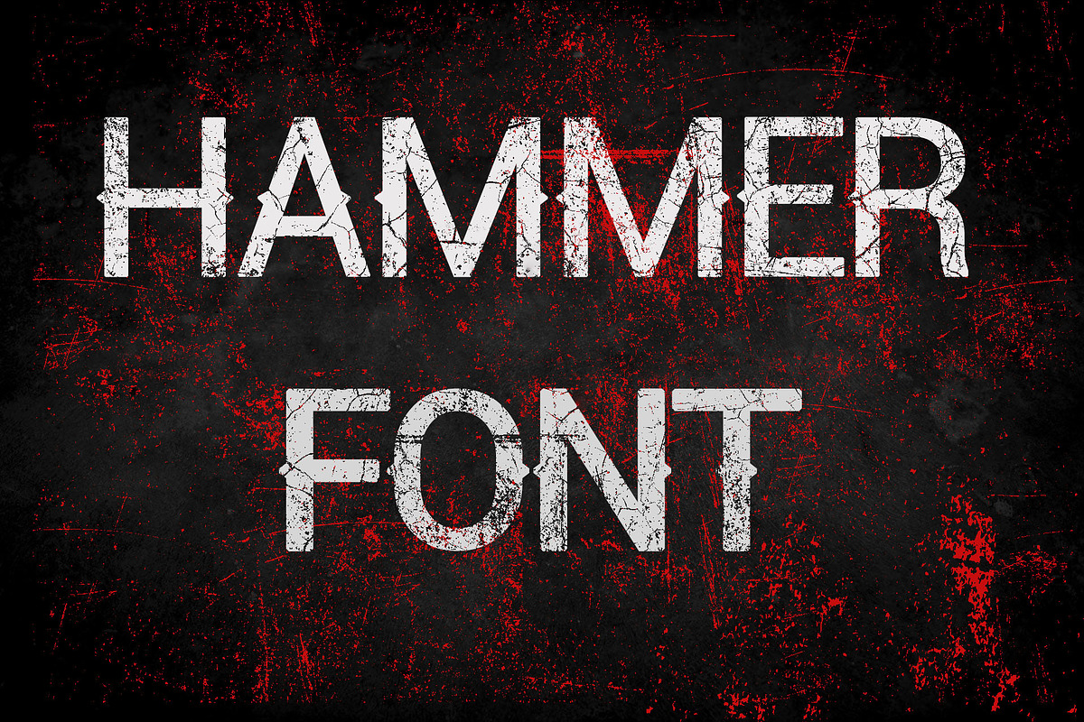 Hammer Font - Vintage Display Font