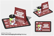 Fast Food Packaging Branding Mockup, a Packaging Mockup by Unerispace (Thumbnail 1 of 5)