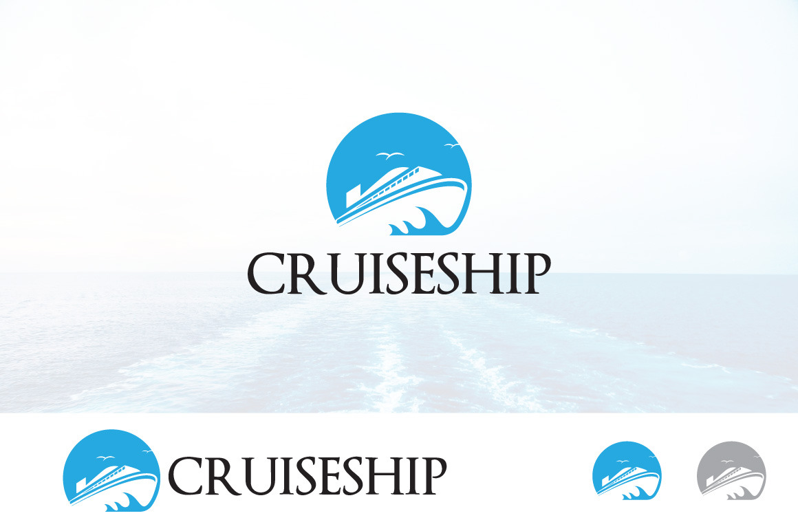 Cruise Ship Sail Ocean Logo, a Branding & Logo Template by jongcreative