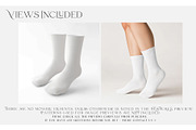 Mid Calf Unisex Socks Mockups, a Household Mockup by mock-ups (Thumbnail 2 of 13)