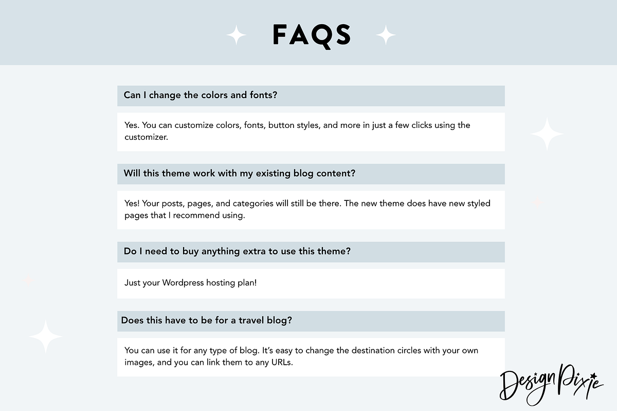 Travel Blog Wordpress Theme Blue, a WordPress Template by Design Pixie (Photo 7 of 9)