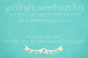 Goodnight Sweetheart Font, a Sans Serif Font by Miss Kate (Thumbnail 2 of 2)