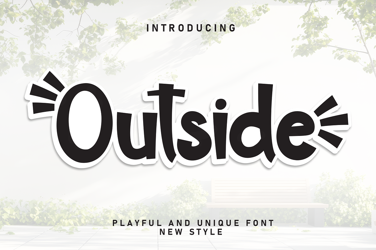 Outside | Script Font, a Script Font by Scratchones (Photo 1 of 9)