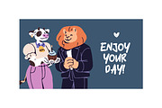 Animals at birthday party set, cards, an Animal Illustration by PaperTrident (Thumbnail 17 of 18)
