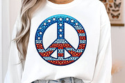 Patriotic Peace Sign Independence, an Illustration by Designworld (Thumbnail 2 of 7)