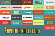 Retrohat™ Graphic Styles, a Layer Style Add-On by Layerform Design Co. (Thumbnail 4 of 5)