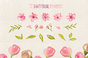 Cherry Blossom Watercolor Collection, an Illustration by By Kerri Ann (Thumbnail 2 of 8)