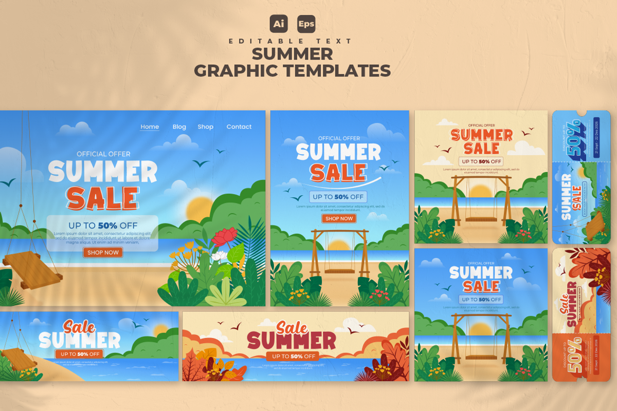 Summer Set Graphic Design V26, a Flyer Template by twinstd (Photo 1 of 6)