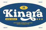 Kinara - Retro Serif Font, a Serif Font by Shakira Studio (Thumbnail 1 of 10)