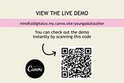 Young Adult Author Website Template, a Landing Page Template by Mindful Digital Co. (Thumbnail 4 of 6)