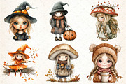 Bewitching Autumn Doll Clipart, an Illustration by DreamCafeArt (Thumbnail 2 of 7)