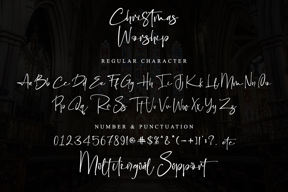 Christmas Worship, a Script Font by Letterara (Photo 8 of 10)