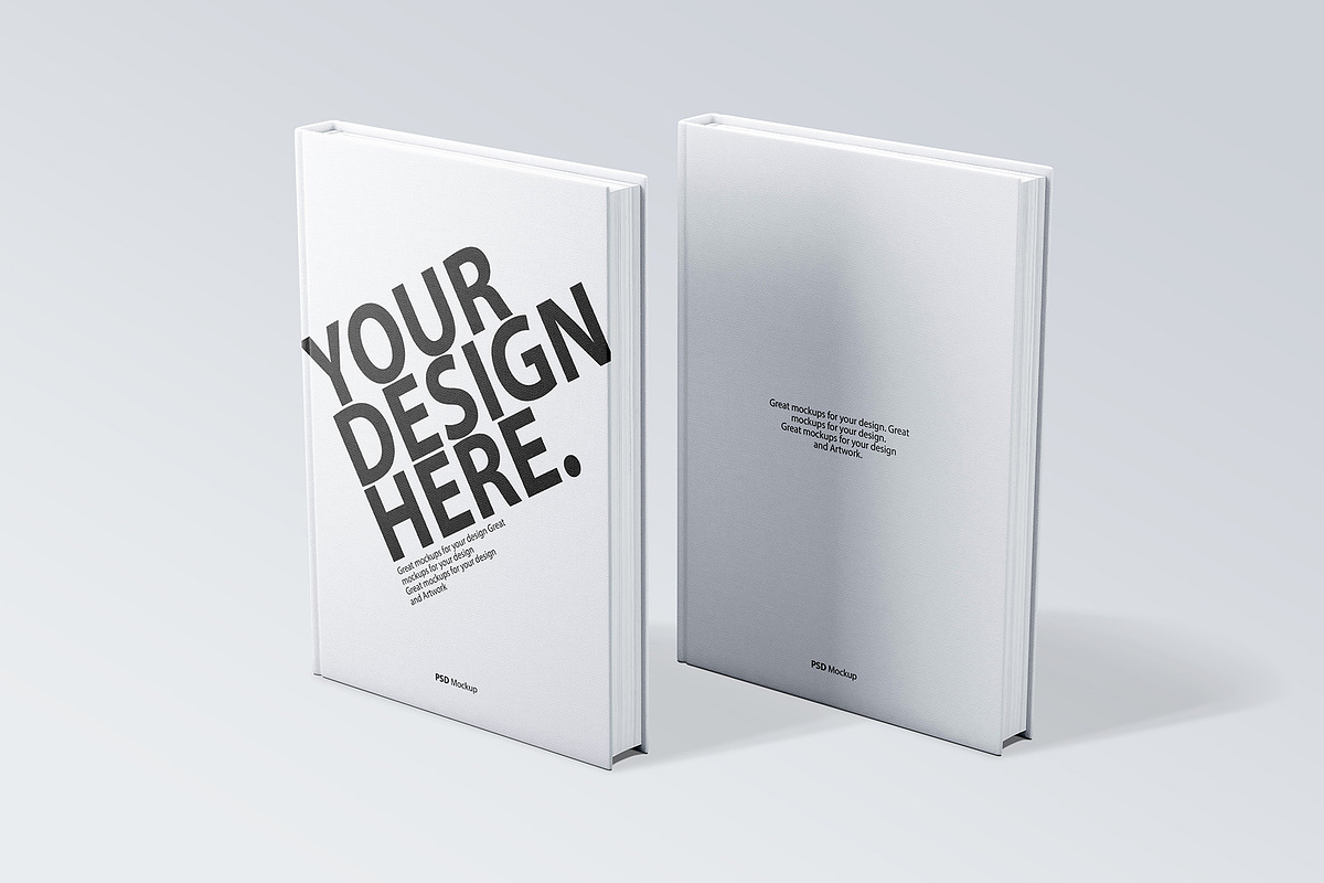 Book Cover PSD Mockup Front & Back, a Books & Magazine Mockup by GreatFruit (Photo 3 of 7)
