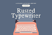 Rusted Typewriter Font, a Serif Font by Cosy Fox (Thumbnail 1 of 7)